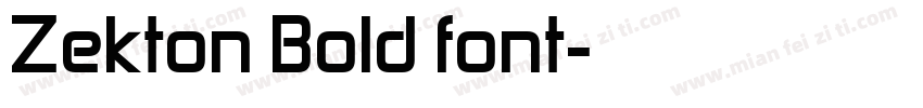 Zekton Bold font字体转换
